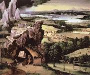 Joachim Patinir landscape with st.jerome oil painting
